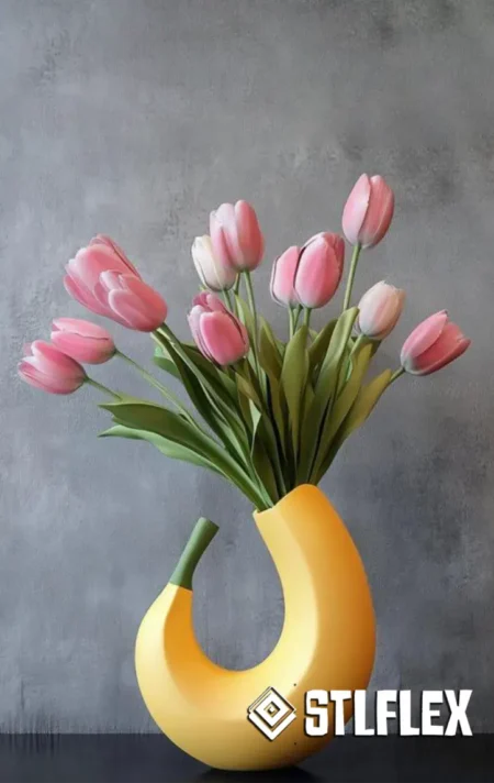 Banana Vase STL 3D Model