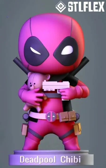 Deadpool Chibi STL File