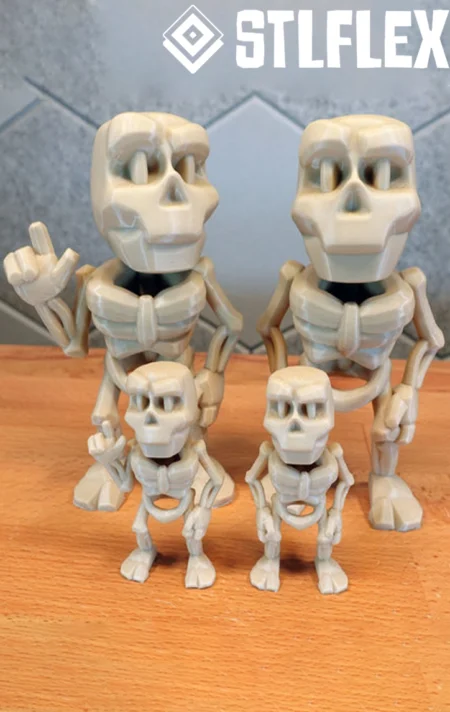 Mini Skeleton Sculptember Model N8 3D Model