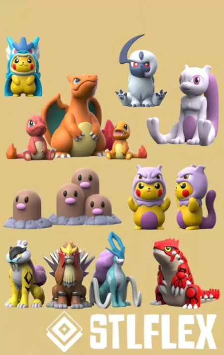 Pokemon – Legendary Monsters STL Pack