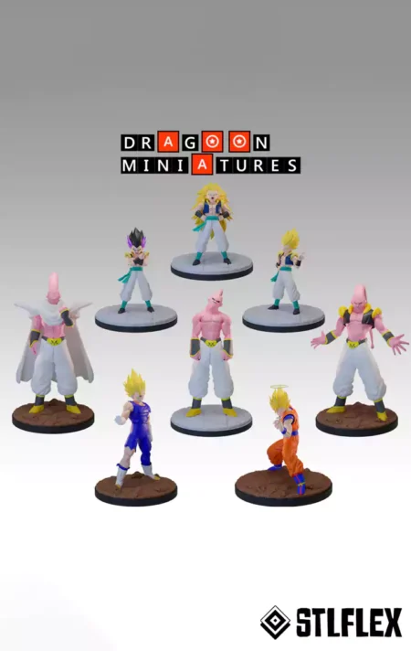 Dragon Ball Miniatures Set STL Files