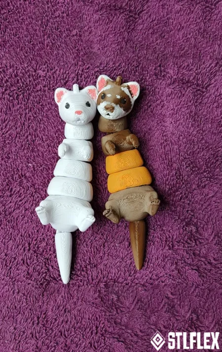 Ferret Keychain STL & 3MF File