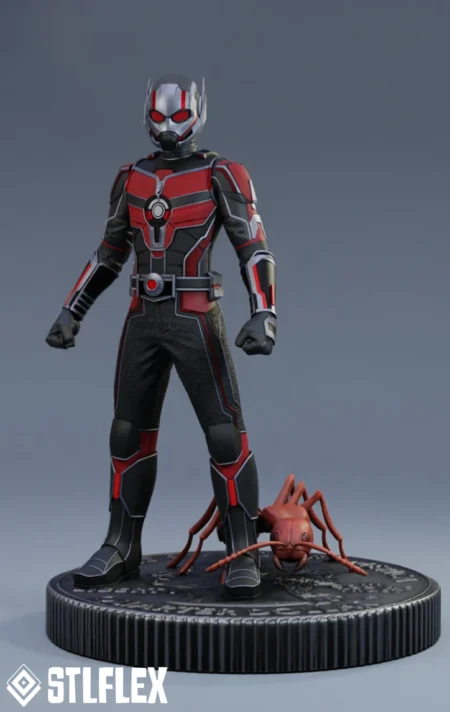 Ant Man 3 Statue and Flexi 3D STL File