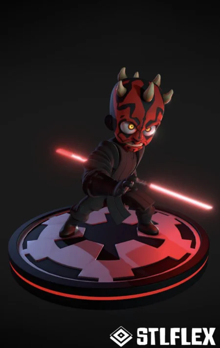 Mini Darth Maul Star Wars 3D Print STL File