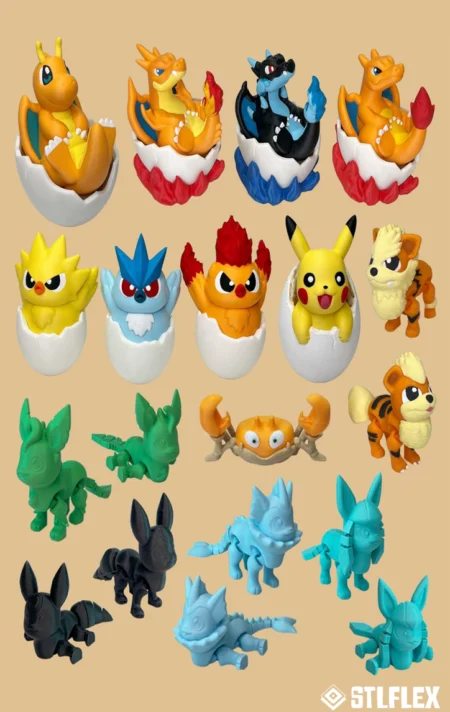 Pokémon April Pack 3D Print Model