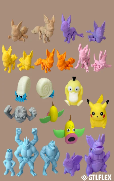 Pokémon March Pack 3D Print Model (STL & 3MF)