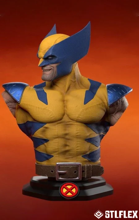 Wolverine Bust 3D Print Model STL File