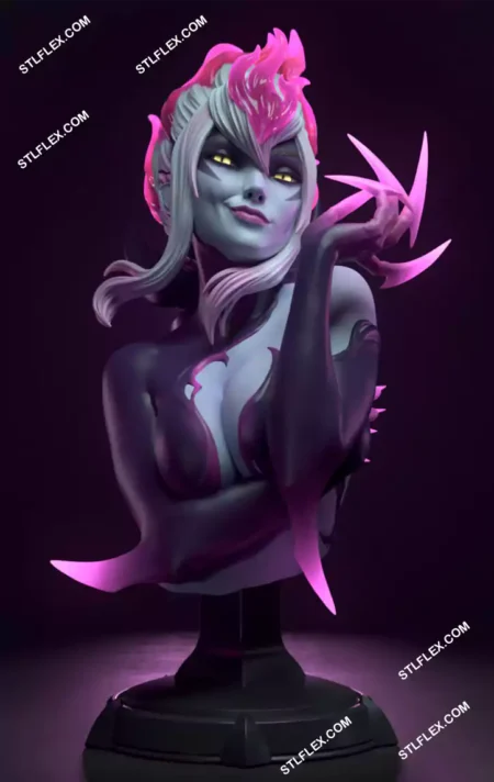Evelynn Busto League of Legends 3D Print STL Model