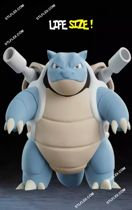 Life Size Blastoise 3D Print Model