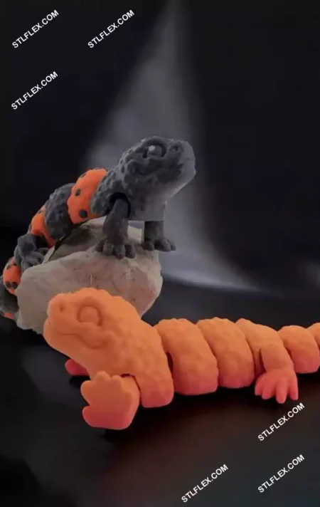 Gila Monster Chibi Flexi STL & 3MF Files