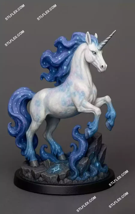 Celestial Unicorn Miniature 3D Print STL File