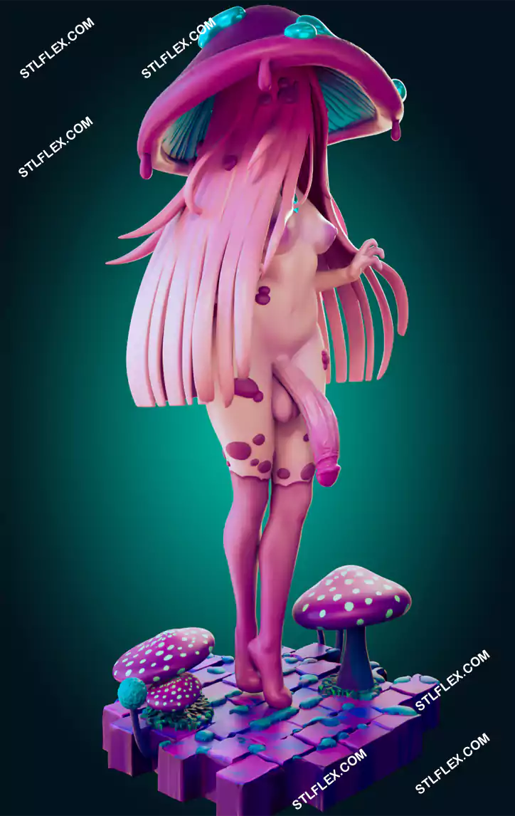 Mushroom Girl NSFW 3D Print Model