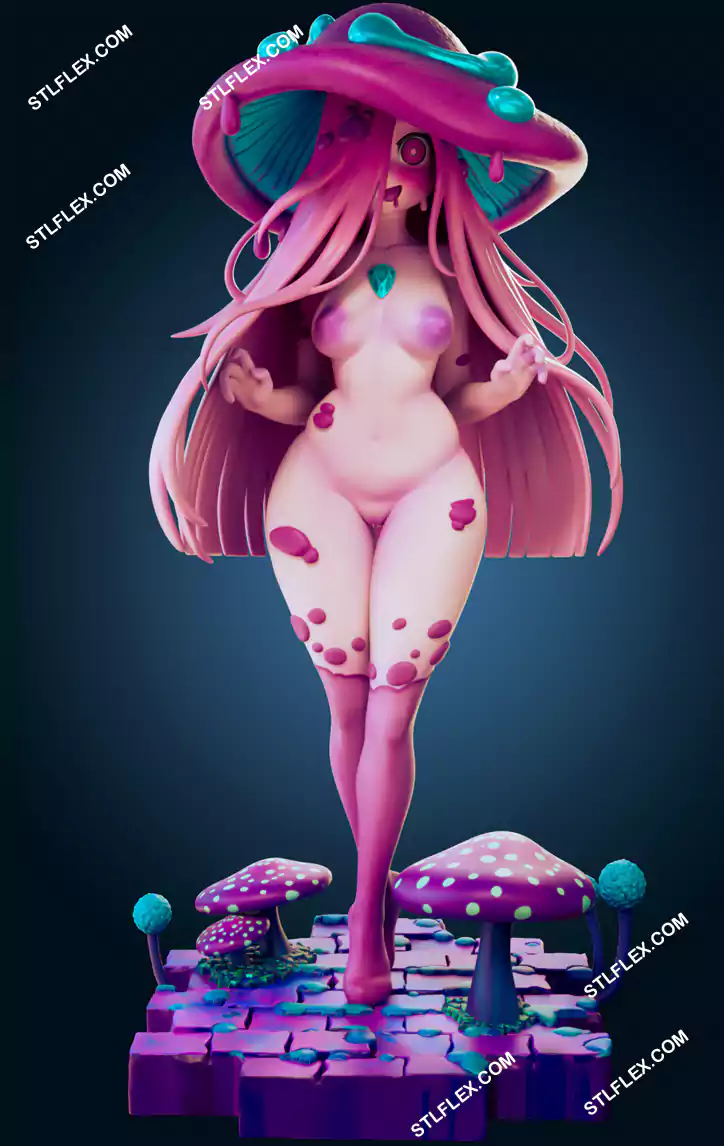 Mushroom Girl NSFW 3D Print Model