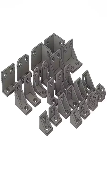 Corner Brackets For System20 2020 2040 Extrusion 3D Print STL Files