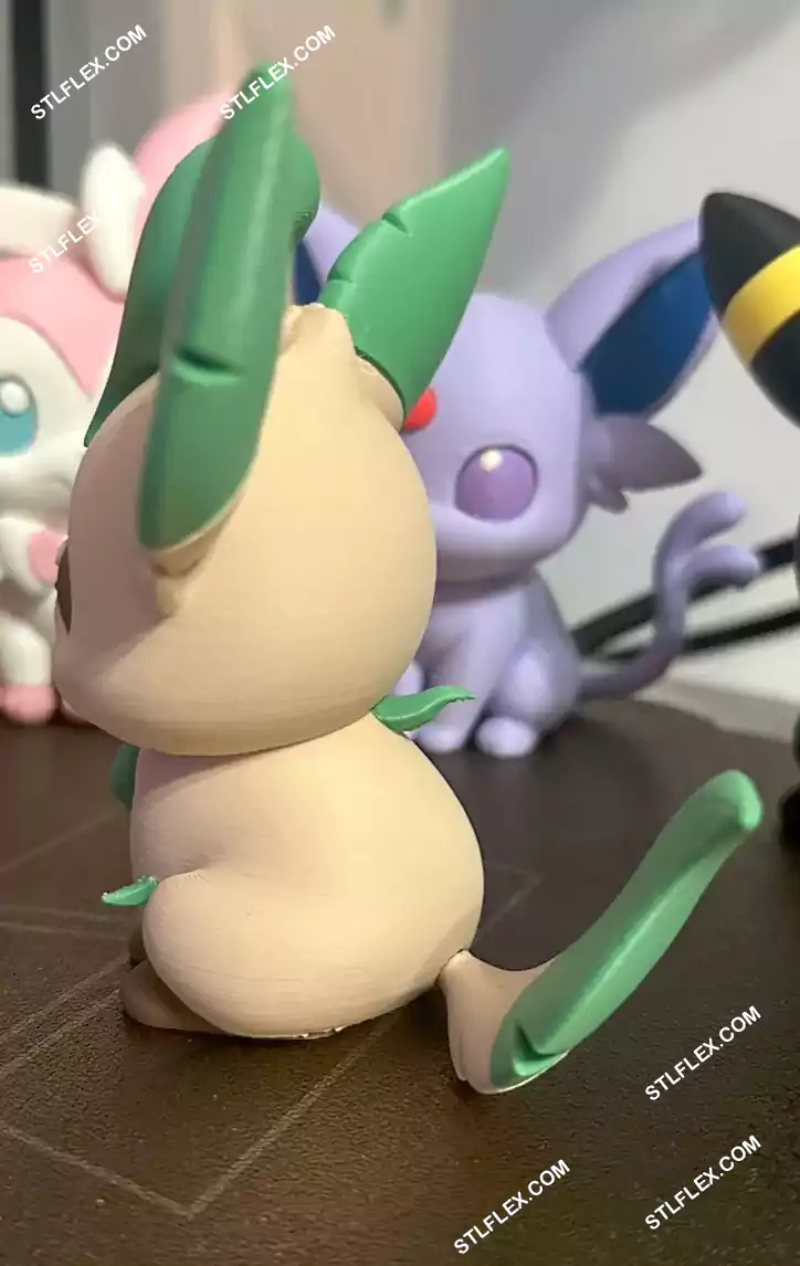 LEAFEON Chibi Adorable 3D Print Model STL