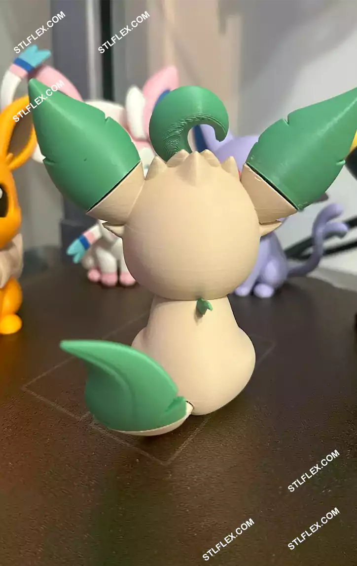 LEAFEON Chibi Adorable 3D Print Model STL