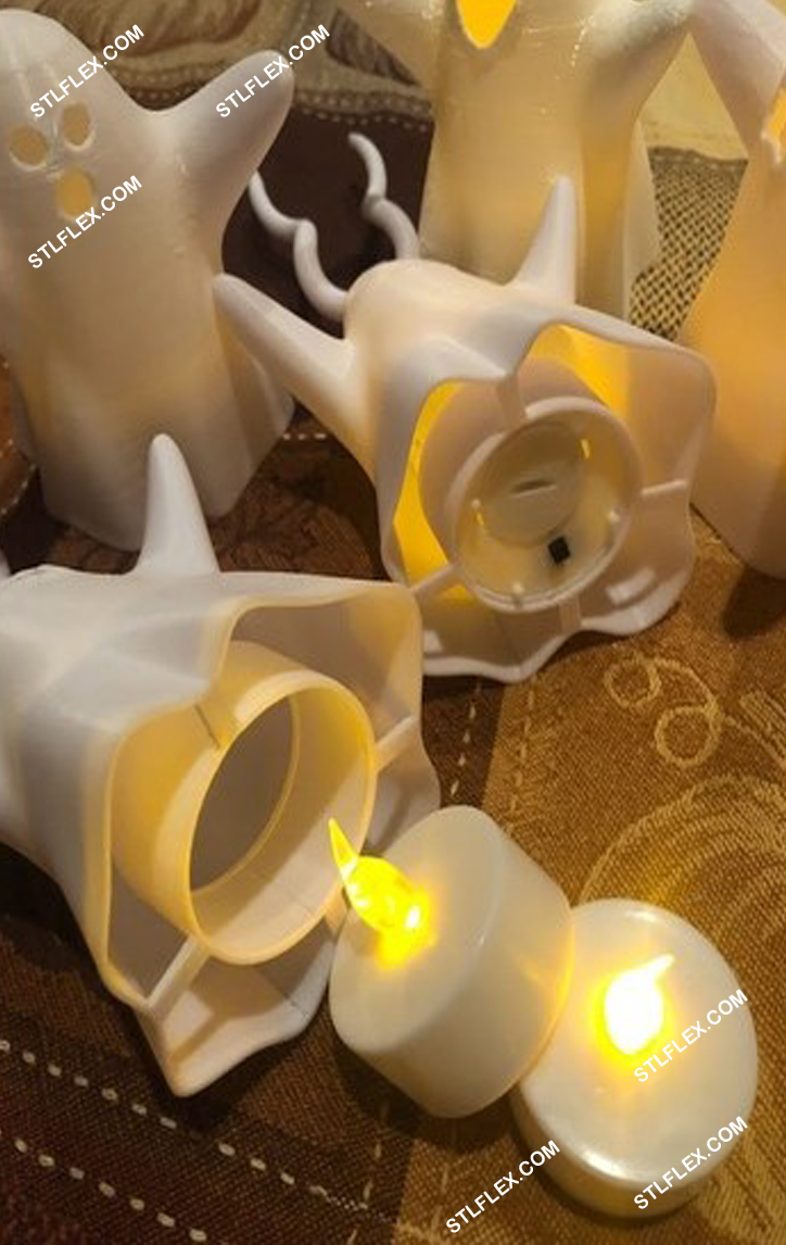 Halloween Ghosts Epic 3D Model