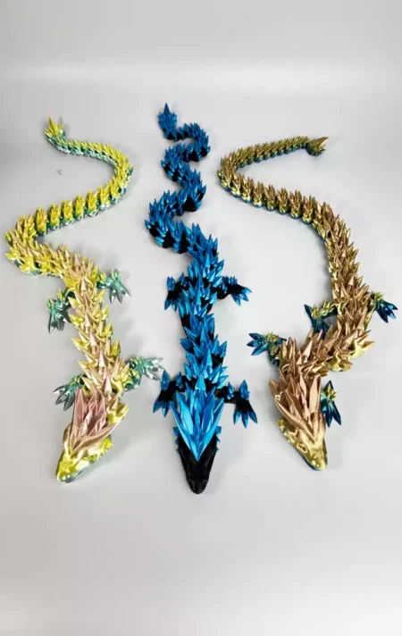 Articulated Crystal Dragon 3D Print 3MF File