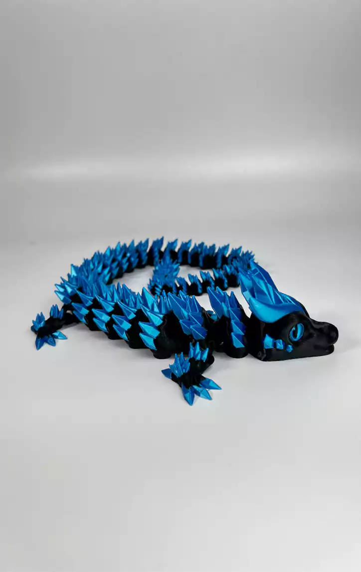 Articulated Crystal Dragon 3D Print 3MF File
