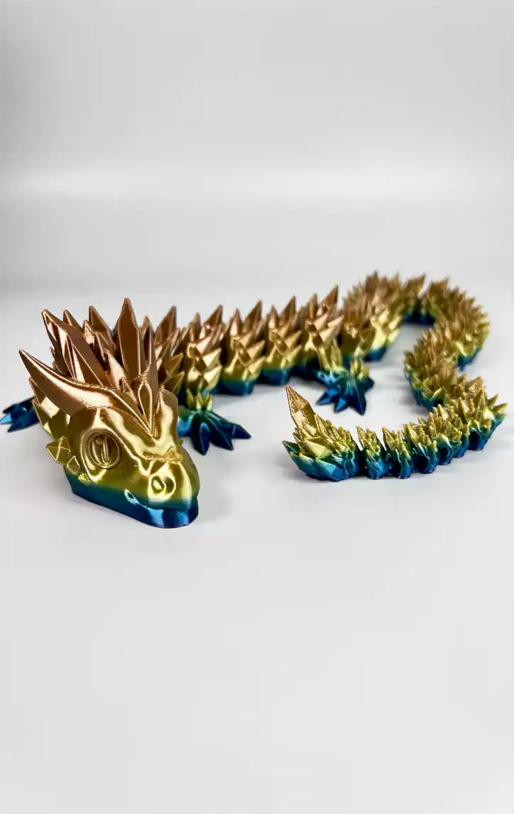 Articulated Crystal Dragon 3D Print 3MF File