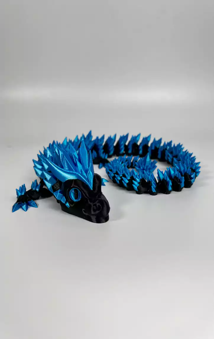 Articulated Crystal Dragon 3D Print 3MF File