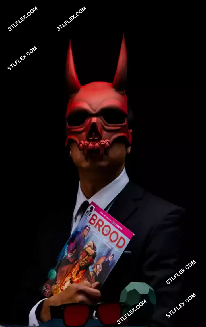 Devil Mask Stl Epic 3D Model Unleash the terrifying spirit of The Brood with this Devil Mask from the Spook Show. Perfect for horror lovers, cosplay fans, and collectors alike, this detailed 3D model captures the haunting demonic features that make this mask an iconic symbol of fear. Bring your spooky creations and costumes to life with this chilling design!