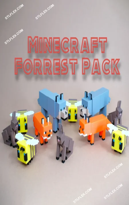 Minecraft Forest Pack STL 3D Models