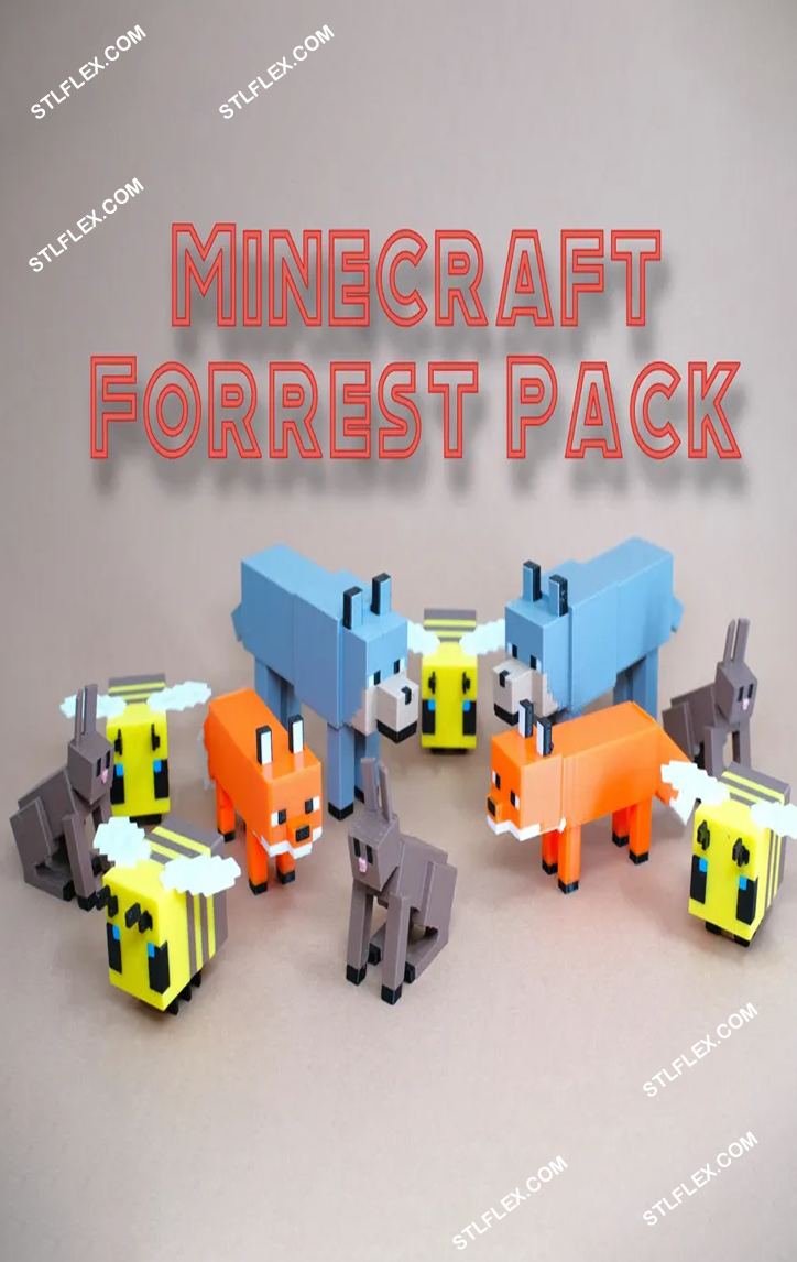 Minecraft Forest Pack STL 3D Models
