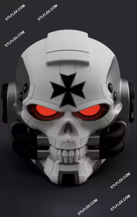 Space Marine Chaplain Helmet STL 3D Model