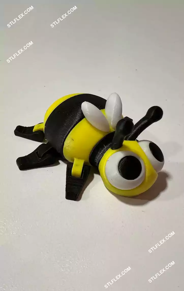 Cute Bee 3D Print STL File