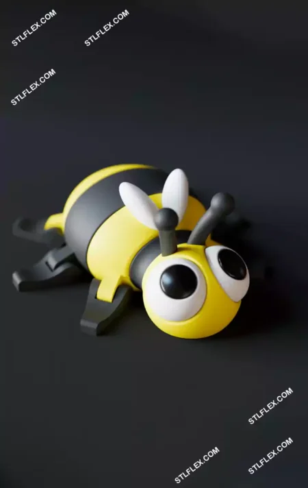 Cute Bee 3D Print STL File