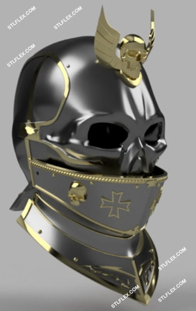 Painted 3D printed helmet
