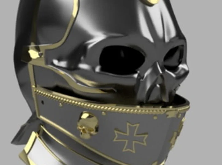 Warhammer Skull Paladin Helmet 3D Print STL File