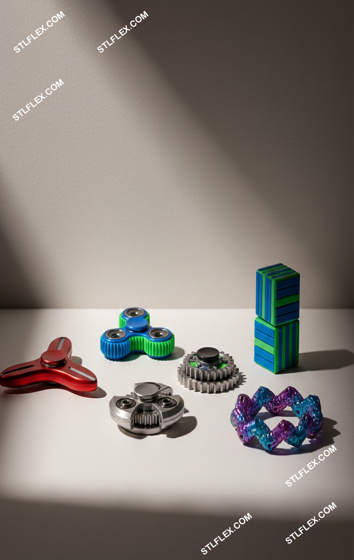 Anti-Stress Flexi Fidget Toys STL Bundle