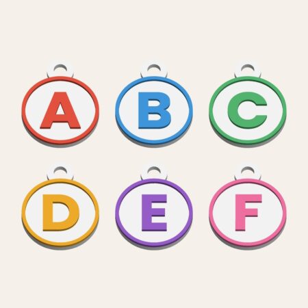 Free 3D printed letter keychains A-Z STL by STLFLEX