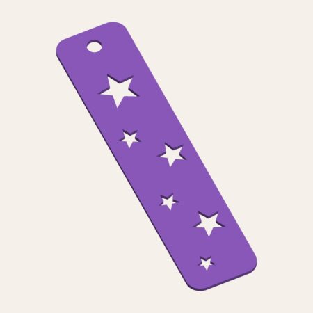 Free 3D printed star bookmark STL by STLFLEX